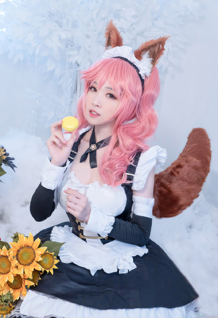 YY直播美女主播少寒Shine玉藻前FGOcos性感写真照片第3张