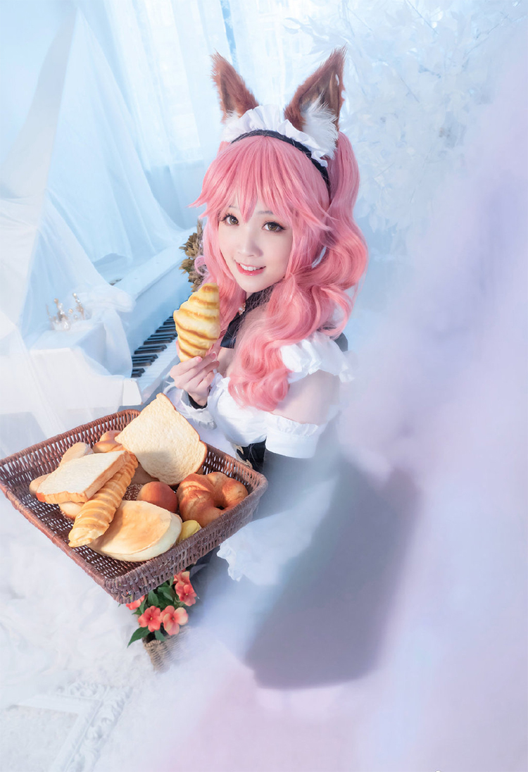 YY直播美女主播少寒Shine玉藻前FGOcos性感写真照片第7张