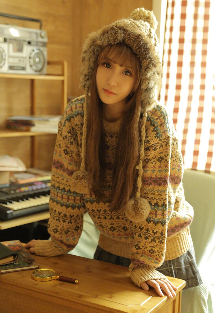 快手人气网红黑暗萝莉大美清纯写真照片第5张