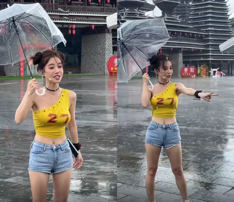 _冯提莫遇暴雨打湿上衣,粉丝点唱《摇太阳》,竟真把太阳摇出来了_冯提莫遇暴雨打湿上衣,粉丝点唱《摇太阳》,竟真把太阳摇出来了