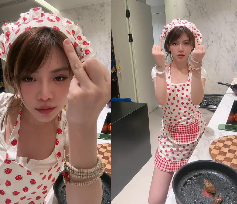 周淑怡厨娘做饭惨遭封禁，竖中指抗议超管：是不是以为我没穿？__周淑怡厨娘做饭惨遭封禁，竖中指抗议超管：是不是以为我没穿？