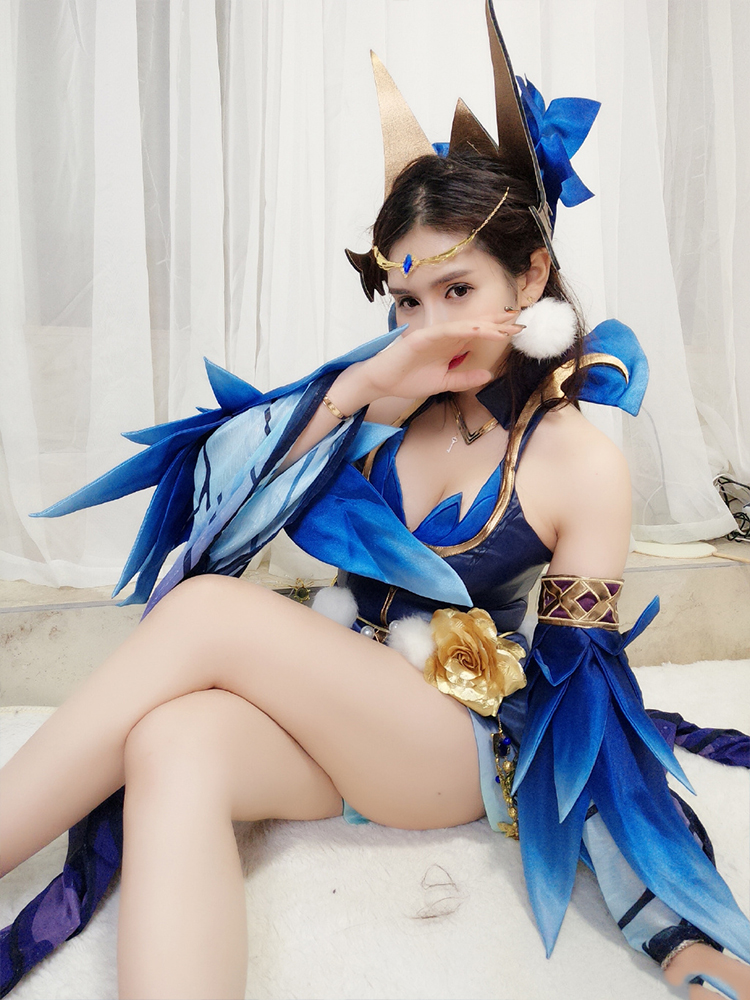 斗鱼美女人气主播张琪格COS貂蝉仲夏夜之梦写真照片第6张