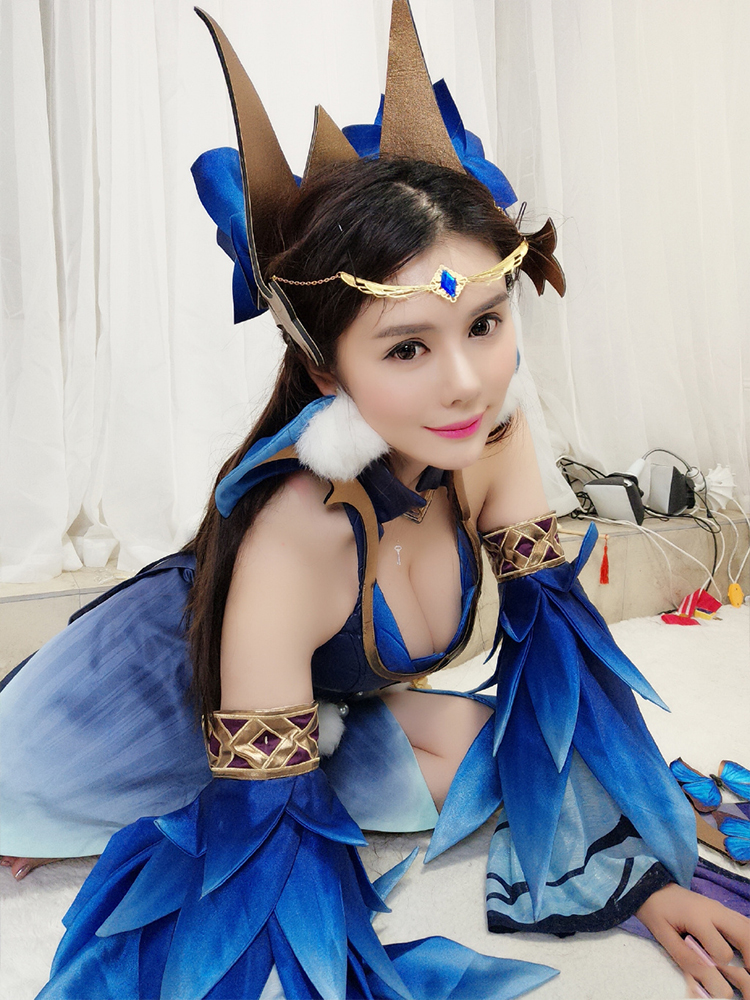 斗鱼美女人气主播张琪格COS貂蝉仲夏夜之梦写真照片第7张